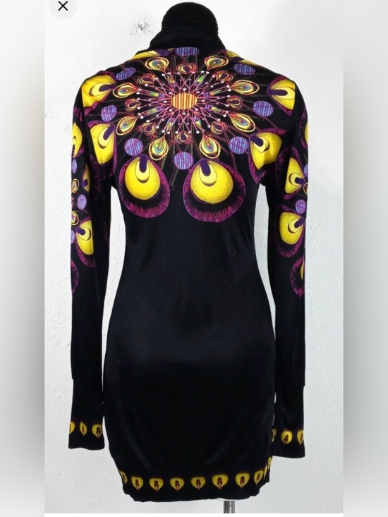 Custo Barcelona Dresses & Skirts - Custo Barcelona Long Sleeve Drop Shoulder Turtleneck Bodycon Mini Dress Medium